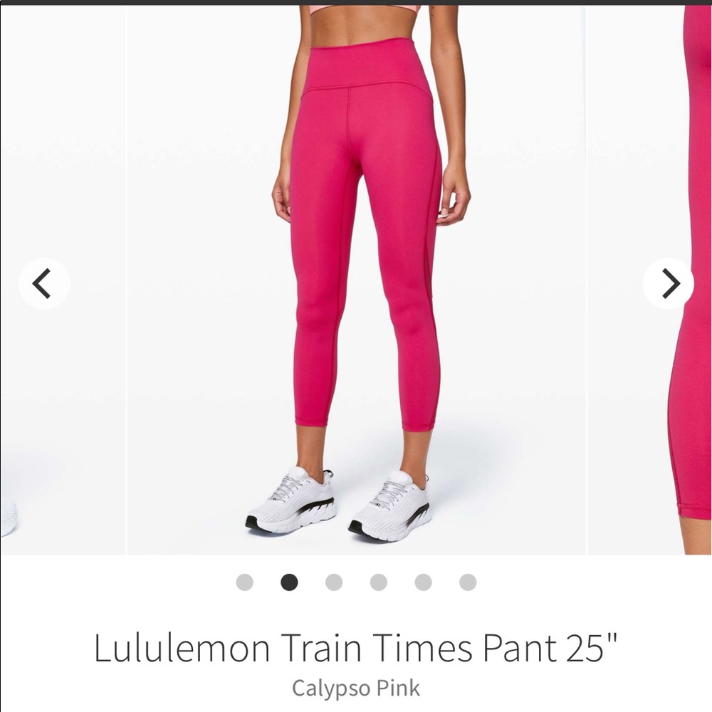 Lululemon Train Times Pant 25” in Calypso Pink